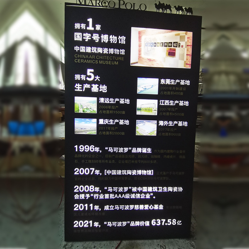 MK品牌简介灯箱