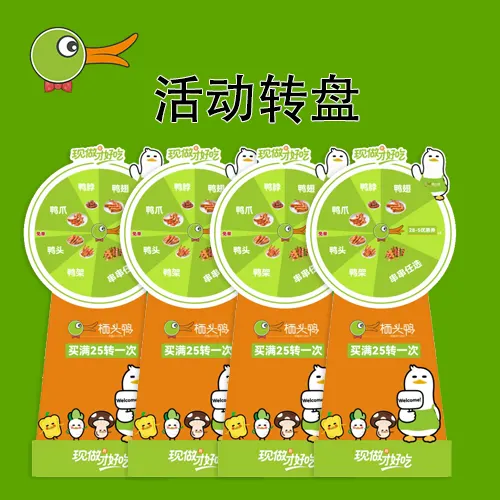 栖头鸭活动转盘